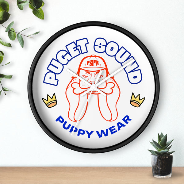 Puget Sound Puppy Wear Wall Clock