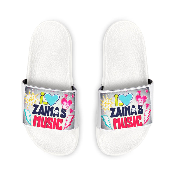 I Love Zainas Music Girls Youth Removable-Strap Sandals