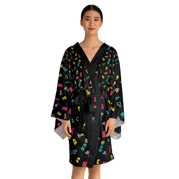 Long Sleeve Zaina The Phenom Print Kimono Robe (AOP)