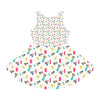 Girls' Sleeveless ztp print Sundress (AOP)