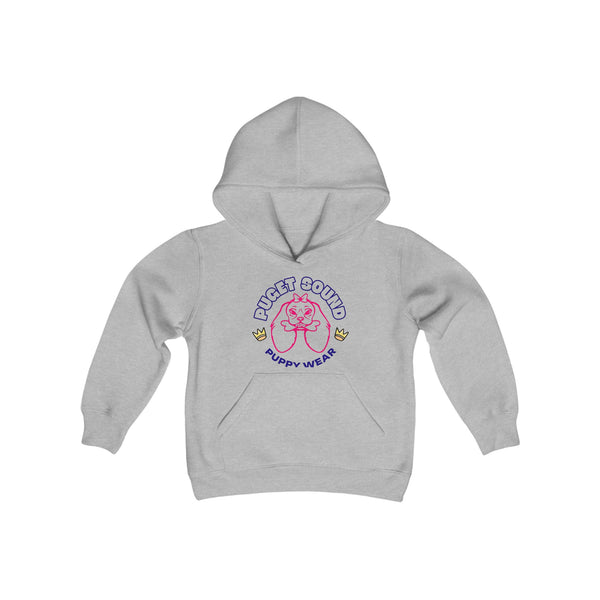 Puget Sound Puppy Wear Girls Youth Heavy Blend Hooded Sweatshirt