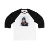 Womens  3\4 Sleeve Zaina Logo  Baseball Tee