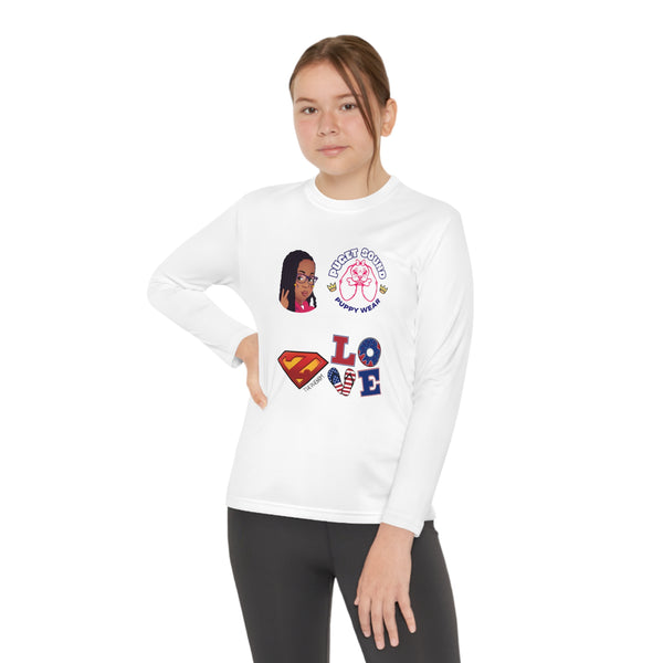 Zaina Love Girls Youth Long Sleeve Competitor Tee