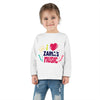 I Love Zainas Music Toddler Long Sleeve Tee