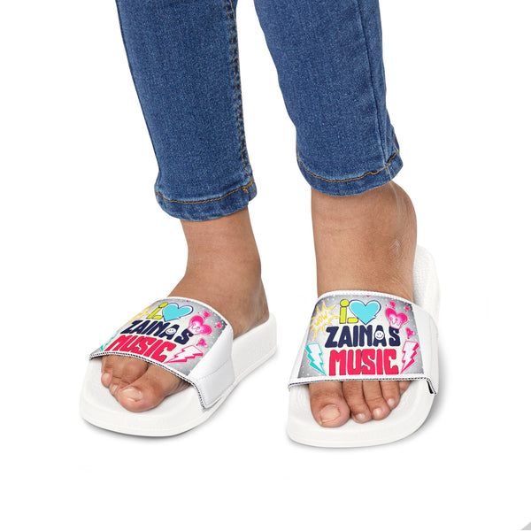 I Love Zainas Music Girls Youth Removable-Strap Sandals