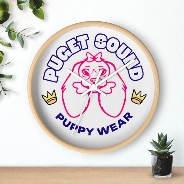 Puget Sound Puppy Wear Wall Clock