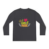 I Love Zainas Music Youth Long Sleeve Competitor Tee