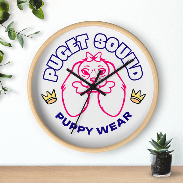 Puget Sound Puppy Wear Wall Clock