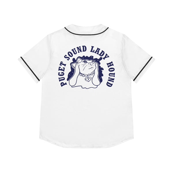 Women's Puget Sound Lady Hound Baseball Jersey (AOP)