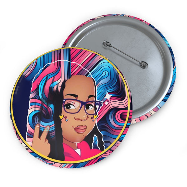 Custom Zaina The Phenom Mascot Pin Buttons