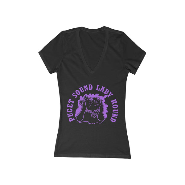 Women's Jersey  Lady Hound Short Sleeve Deep V-Neck Tee