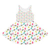 Girls' Sleeveless ztp print Sundress (AOP)