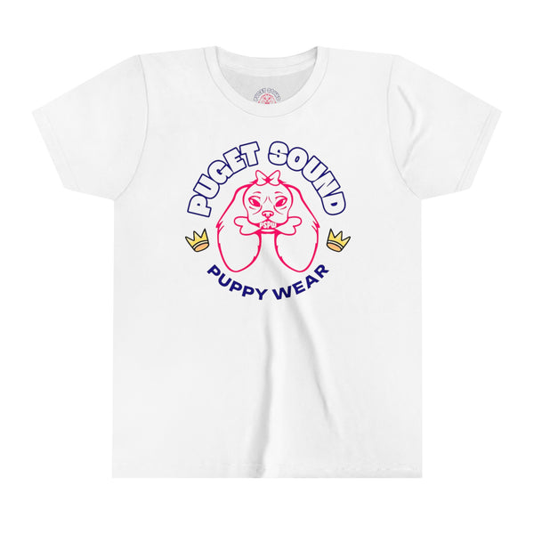 Girls Puget Sound Puppy Wear Youth Short Sleeve Tee