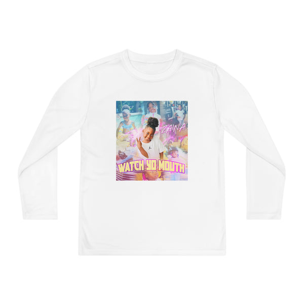 Youth Long Sleeve “watch yo mouth”Competitor Tee