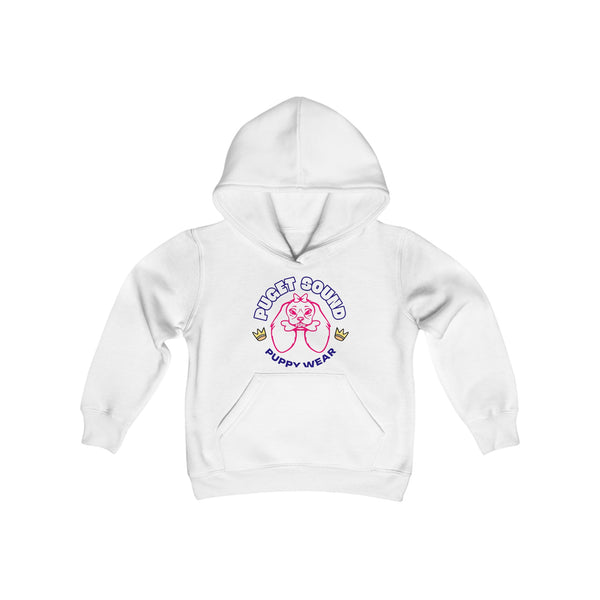 Puget Sound Puppy Wear Girls Youth Heavy Blend Hooded Sweatshirt