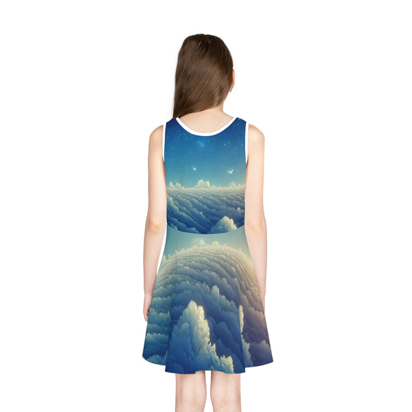 The Phenoms Girls' Sleeveless dress (AOP)