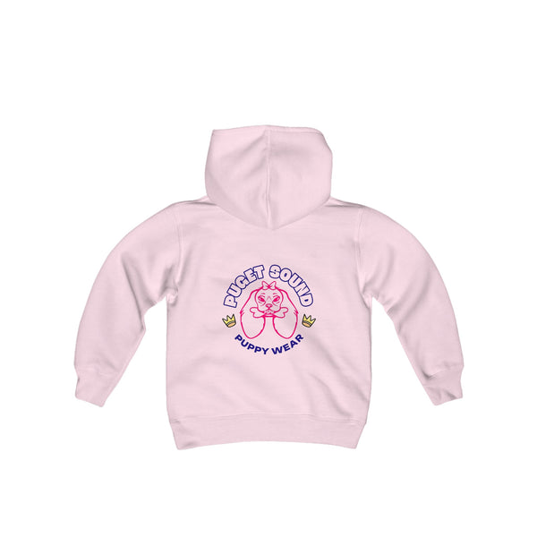 Puget Sound Puppy Wear Girls Youth Heavy Blend Hooded Sweatshirt