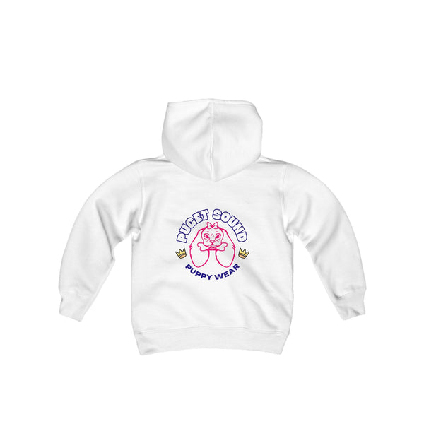 Puget Sound Puppy Wear Girls Youth Heavy Blend Hooded Sweatshirt