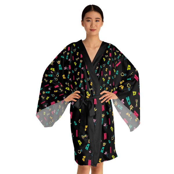 Long Sleeve Zaina The Phenom Print Kimono Robe (AOP)