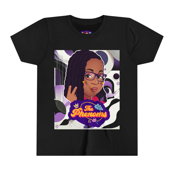 Zaina The Phenom Mascot Youth Short Sleeve Tee