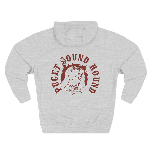 Puget Sound Hound Apparel Three-Panel Fleece Hoodie