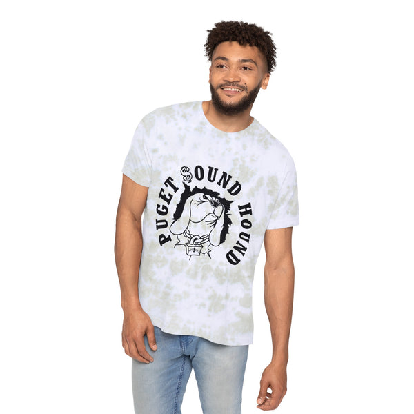 Mens Puget Sound Hound  Fashion Tie-Dyed T-Shirt