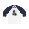 Womens  3\4 Sleeve Zaina Logo  Baseball Tee