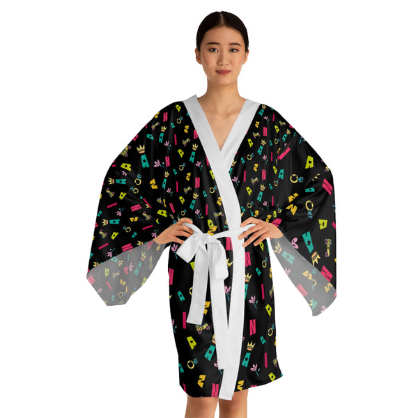 Long Sleeve Zaina The Phenom Print Kimono Robe (AOP)