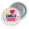 Zaina Print Custom Pin Buttons