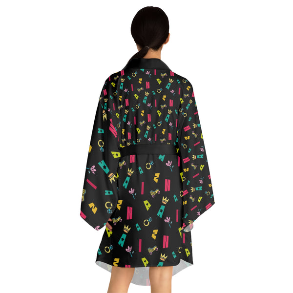 Long Sleeve Zaina The Phenom Print Kimono Robe (AOP)