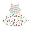 Girls' Sleeveless  I Love Zainas Music Sundress (AOP)