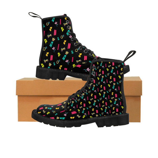 Women's Zaina The Phenom Print Canvas Boots