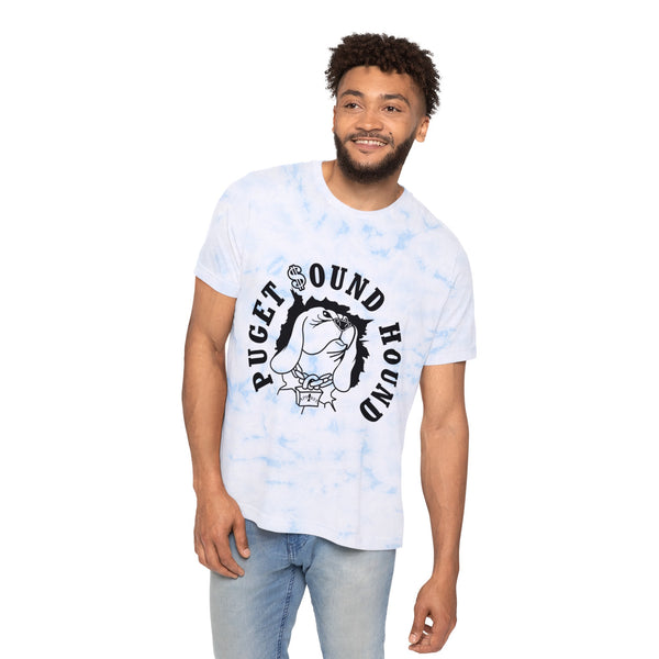 Mens Puget Sound Hound  Fashion Tie-Dyed T-Shirt