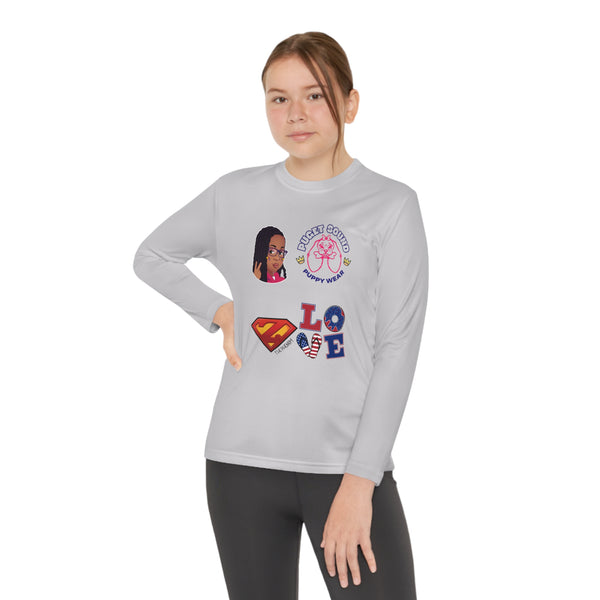 Zaina Love Girls Youth Long Sleeve Competitor Tee