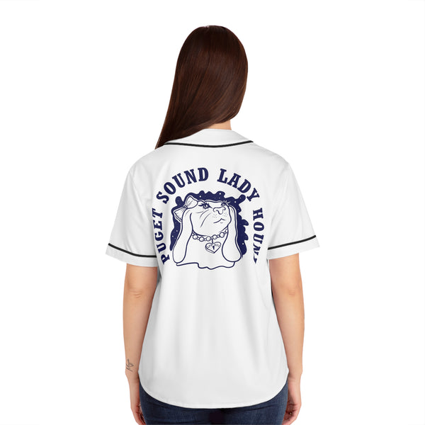 Women's Puget Sound Lady Hound Baseball Jersey (AOP)