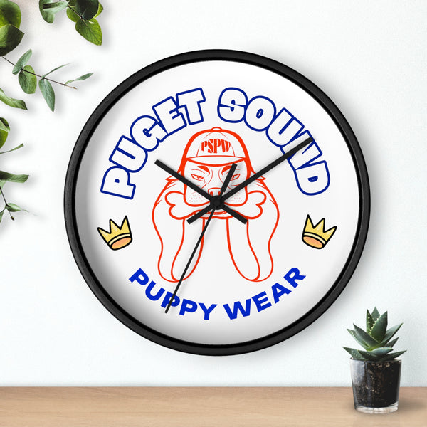 Puget Sound Puppy Wear Wall Clock