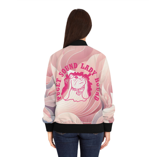 Women's Puget Sound Lady Hound Bomber Jacket (AOP)