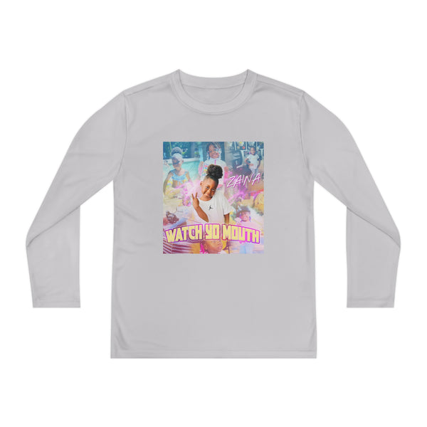 Youth Long Sleeve “watch yo mouth”Competitor Tee