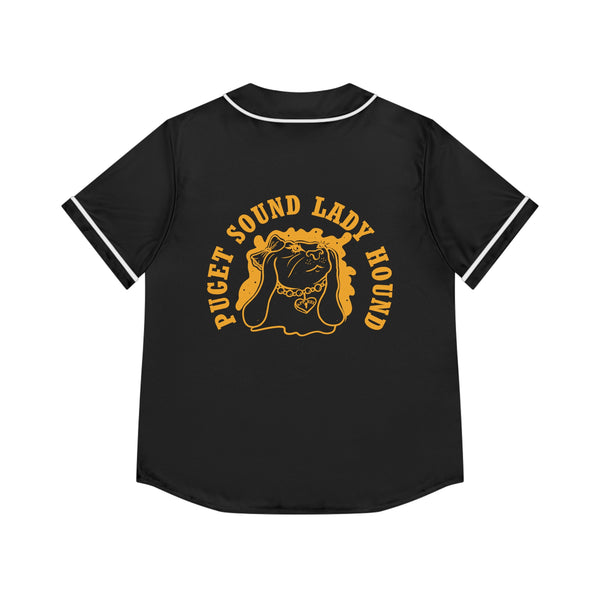 Women's Puget Sound Lady Hound Baseball Jersey (AOP)