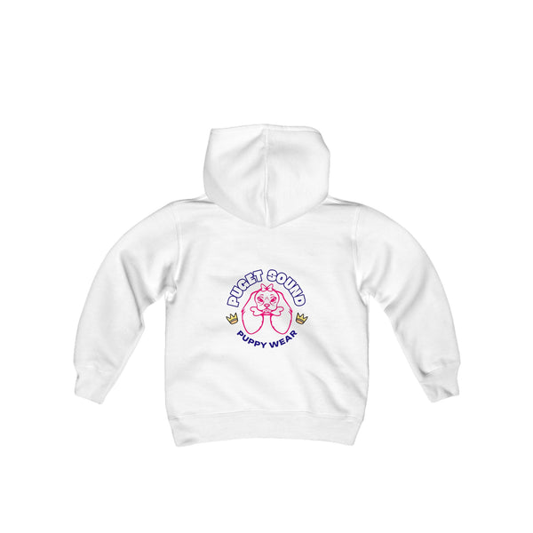 Puget Sound Puppy Wear Girls Youth Heavy Blend Hooded Sweatshirt