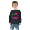 I Love Zainas Music Toddler Long Sleeve Tee