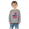 I Love Zainas Music Toddler Long Sleeve Tee