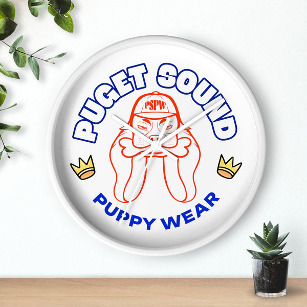 Puget Sound Puppy Wear Wall Clock