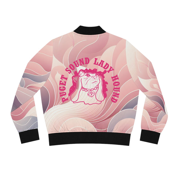 Women's Puget Sound Lady Hound Bomber Jacket (AOP)