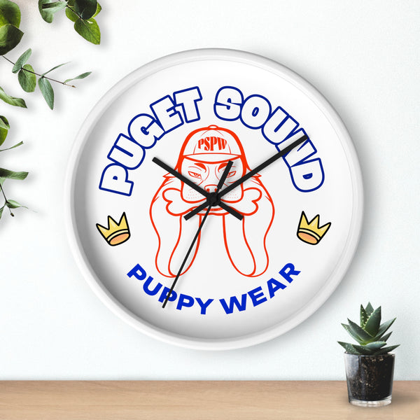 Puget Sound Puppy Wear Wall Clock