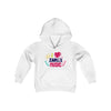 I Love Zainas Music Youth Heavy Blend Hooded Sweatshirt