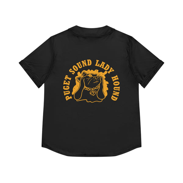 Women's Puget Sound Lady Hound Baseball Jersey (AOP)