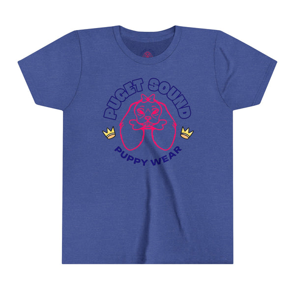 Girls Puget Sound Puppy Wear Youth Short Sleeve Tee